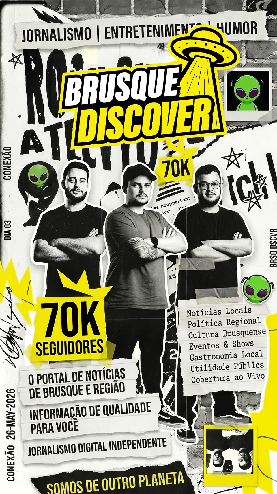 Brusque Discover · Social media