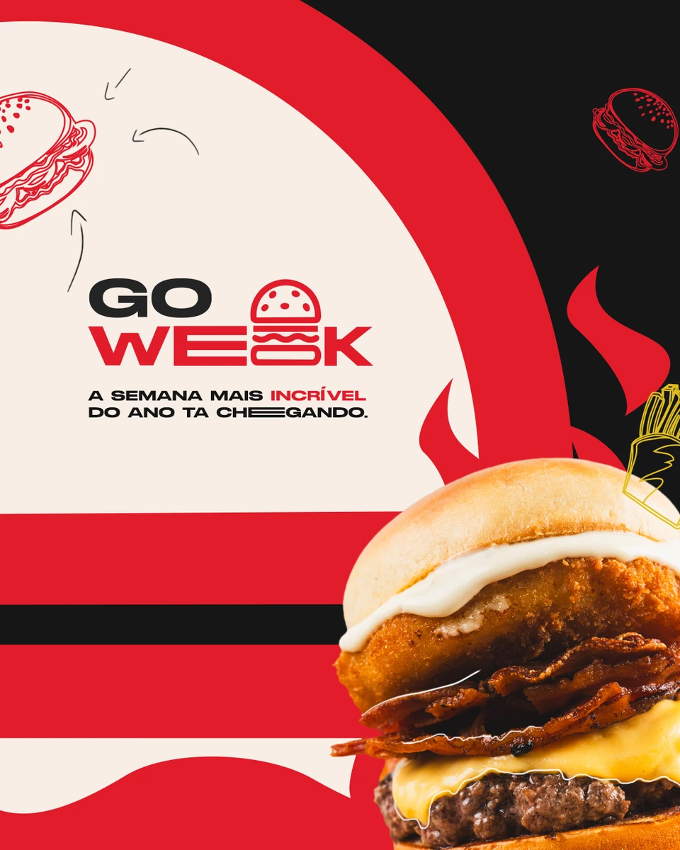GO Burguer · Social media
