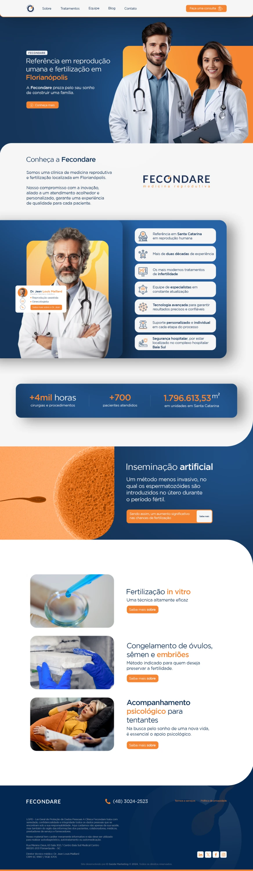 Fecondare · Website