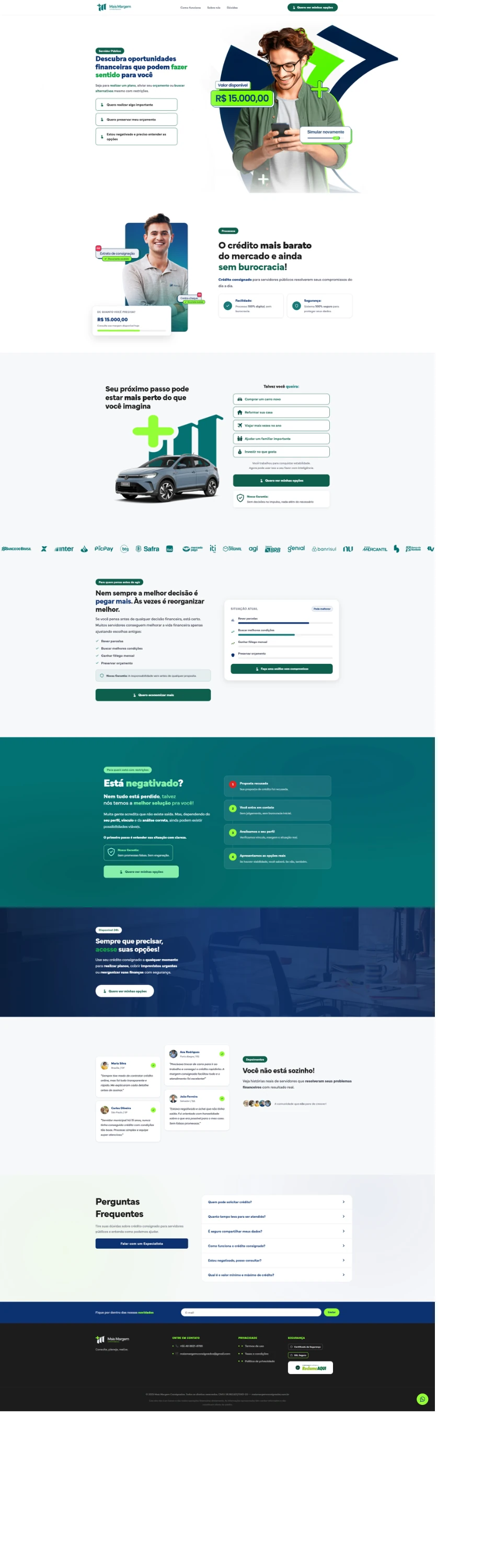 Mais Margem Consignado · Website