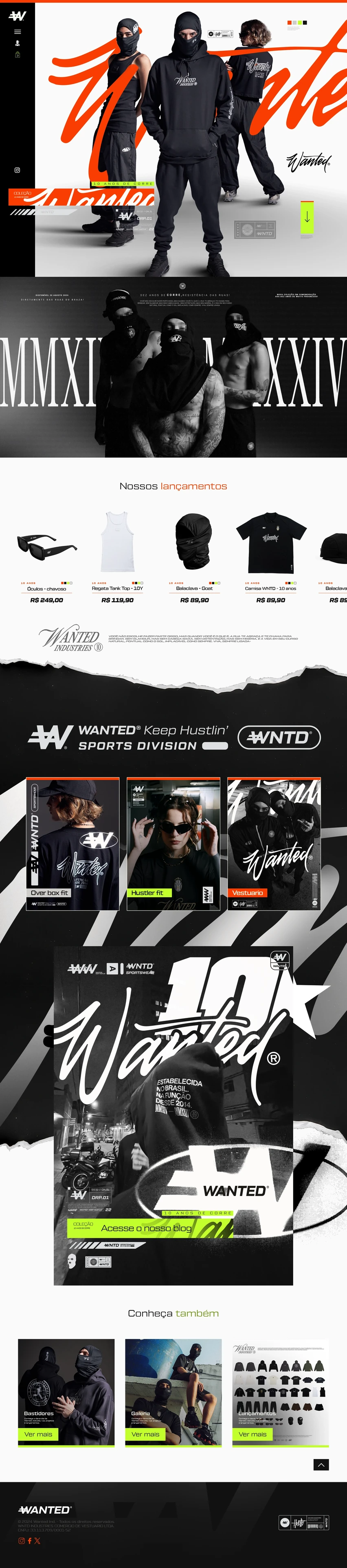 Wanted · Website